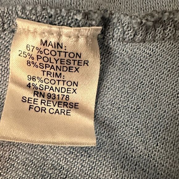 Workshop Republic clothing ~ Blue garment dyed Jacket ~ hi-Lo hem ~ zipped front - Picture 9 of 11